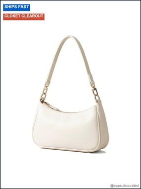 PU Leather Shoulder Bag with Removable Straps, Crossbody Clutch Tote